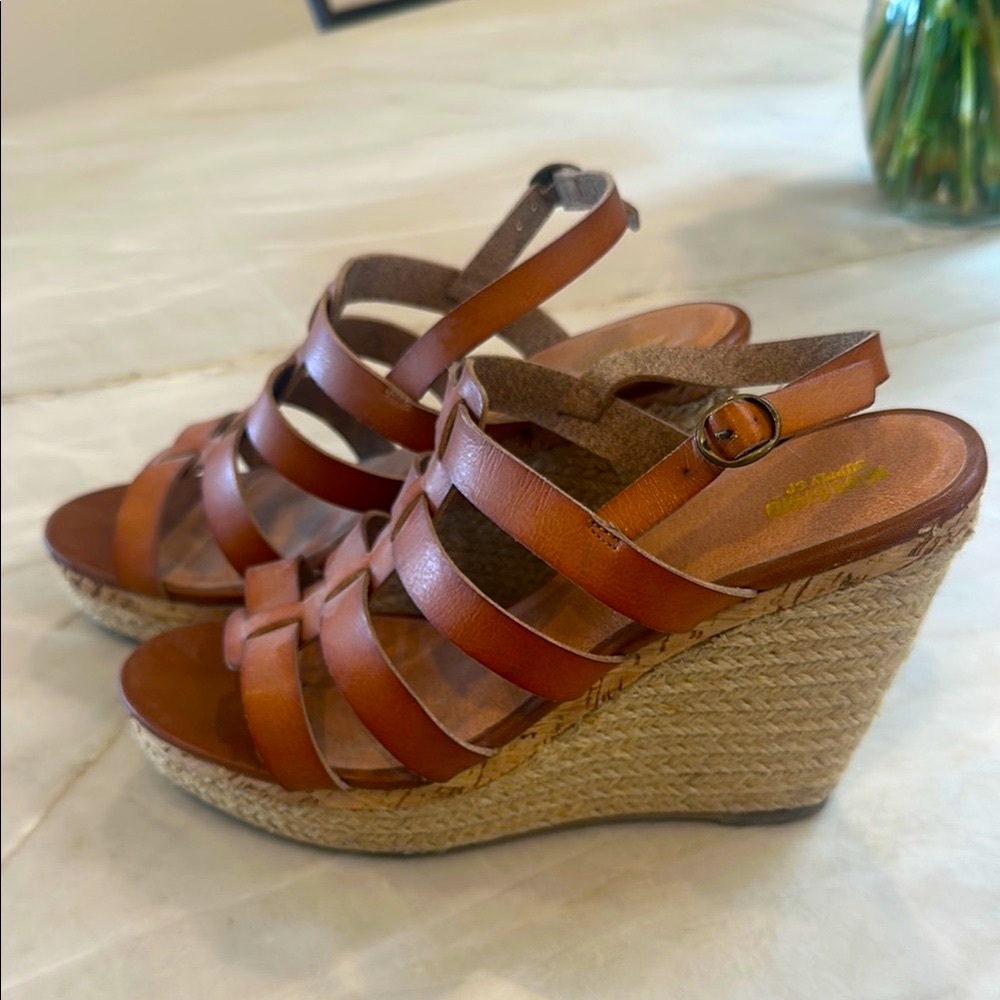 Brown Wedge Sandals